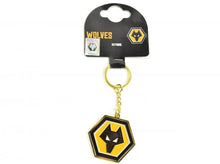 Load image into Gallery viewer, Official Wolves Crest Keyring
