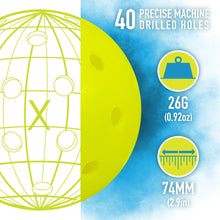 Load image into Gallery viewer, Franklin X-40 Outdoor Pickleballs - Official ball of the US Open - Tube of 3