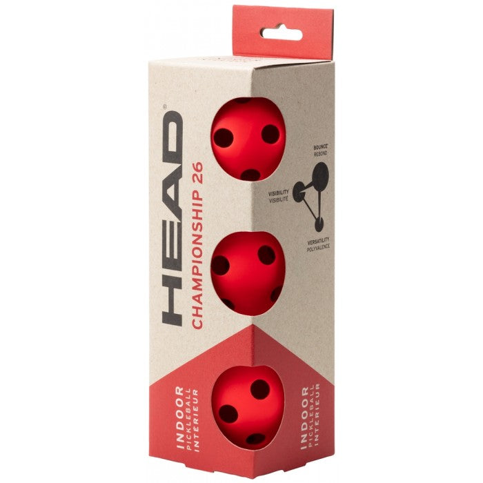 Head Indoor Pickleball 3-Ball Tube